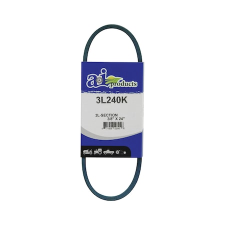 A & I Products Aramid Blue V-Belt (3/8" X 24" ) 10.2" x3.5" x0.3" A-3L240K